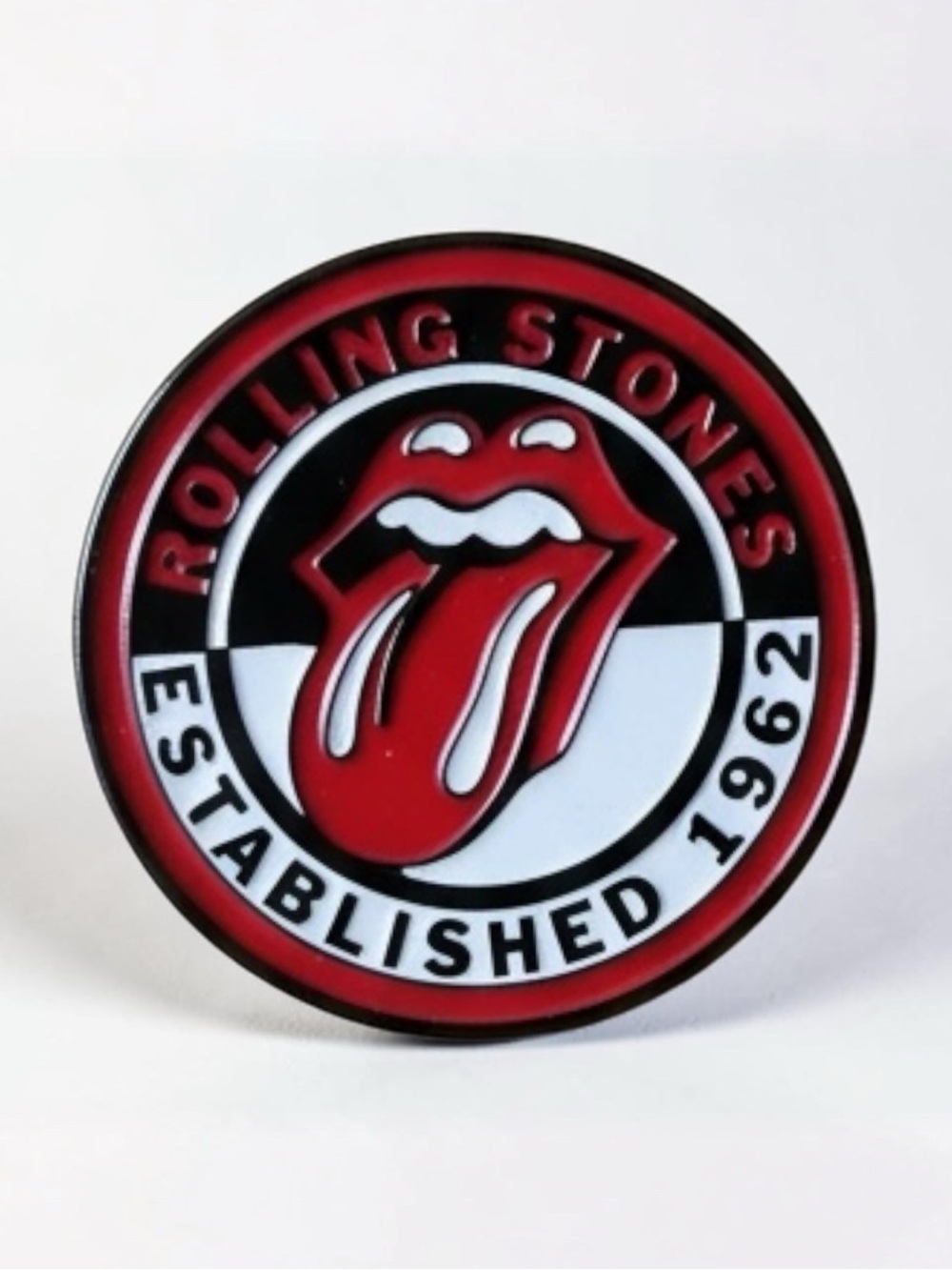 Rolling Stones Tongue Logo Enamel Lapel Pin Rock Band NWT